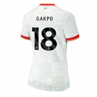 Camisa de Futebol Liverpool Cody Gakpo #18 Equipamento Alternativo Mulheres 2024-25 Manga Curta